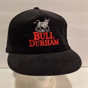 Vintage Corduroy Bull Durham SnapBack Hat
